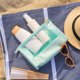 thumbnail image 5 of Bolsa de Maquillaje de Malla, Bolsas Cosméticas de Viaje con Cremallera de Gran Capacidad, Bolsas de Aseo de Malla para Playa, Organizador de Almacenamiento para Mujeres y Niñas, Crema, 5 of 7
