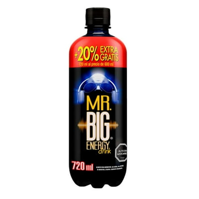 Bebida Energética Original Botella 720 Ml Mr. Big
