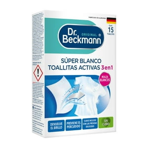 Dr Beckmann - Toallitas Súper Blanco Dr. Beckmann X15 Unid