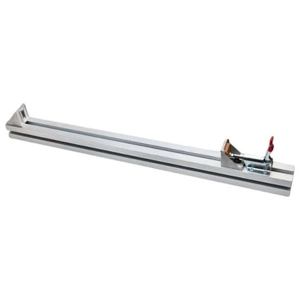 Regla de guía Clip de fijación Sujeción Aleación de aluminio Estable Práctico Durable Herramienta de carpintería Accesorio Guía resistente Clip de , 0,6 m 06 m