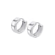thumbnail image 1 of Aros LP3777-4/1 Lotus Silver Mujer Hoops, 1 of 2