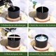 thumbnail image 4 of Tarro CONNOO 15 unidades, 118 ml, negro mate con tapa de bambú, 4 of 7
