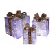thumbnail image 2 of Cajas De Regalo Iluminadas Navide?as, 3 Uds., Navidad Para A?o Nuevo, Interior, Plateado Y Dorado, 2 of 5