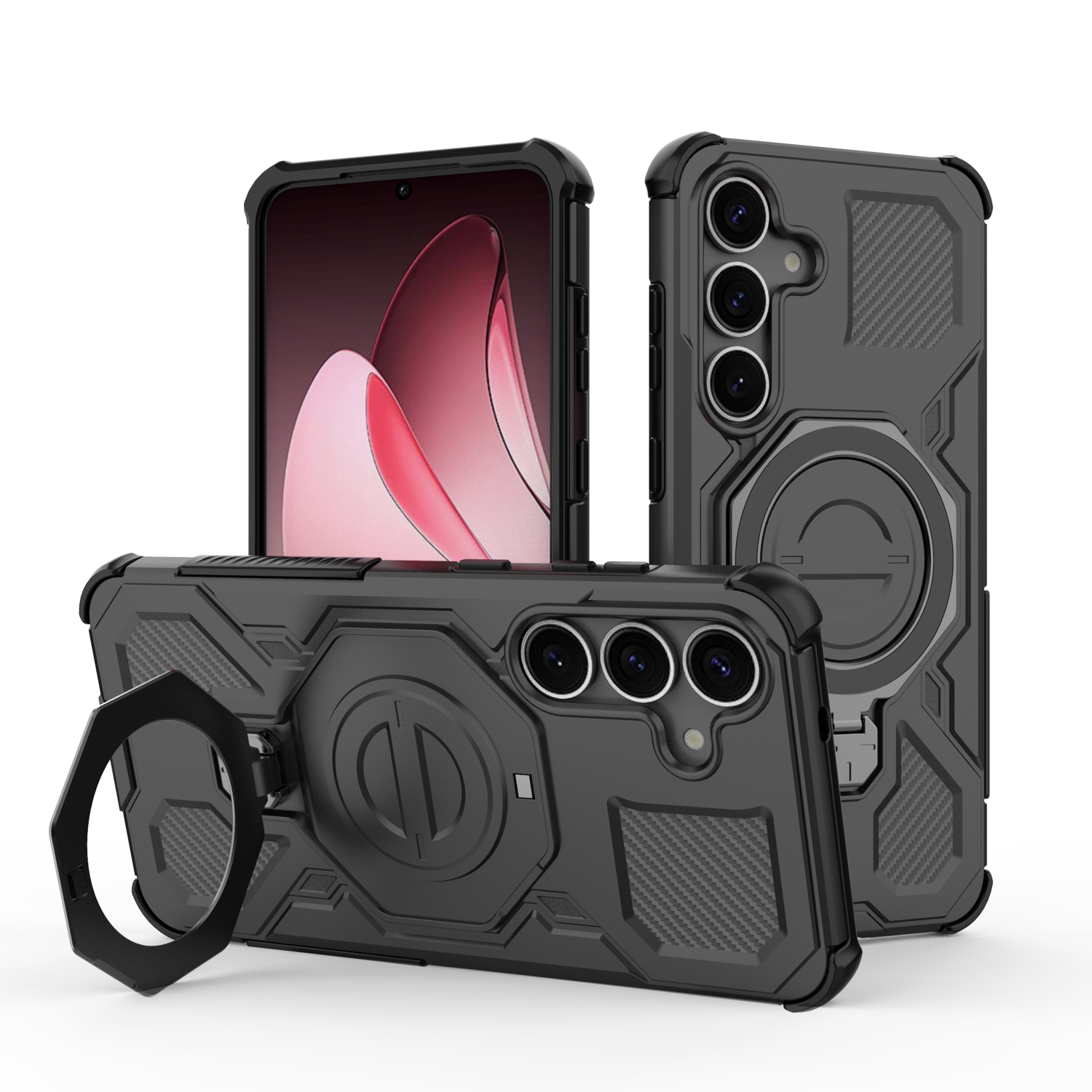 Funda Foxdock Para Samsung Galaxy S25 Plus , Magnética, Ligera, Soporte 360°, Antigolpes