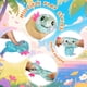 thumbnail image 2 of Juguete Squishy para aliviar el estrés Puffwize Axolotl Malt Sugar Blue, 2 of 7