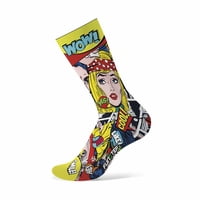 Calcetines Funstep Divertidos Naranja/Rojo M ( 36-39)