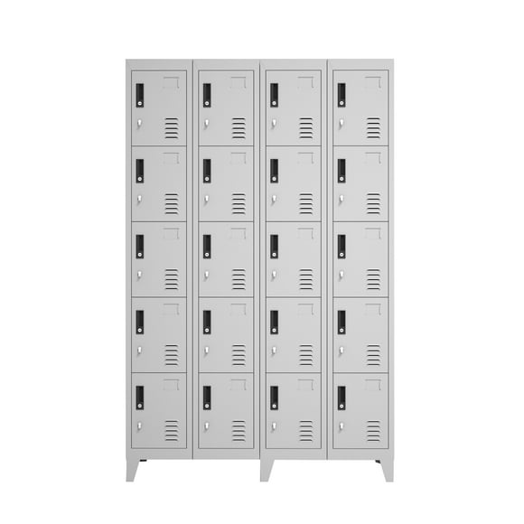 Lockers Metálicos: 4 Cuerpos y 20 Puertas