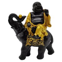 Bothyi - Estatua De Buda Ornamento Escultura Montar Elefante Figuras En Miniatura Figuras Styleb