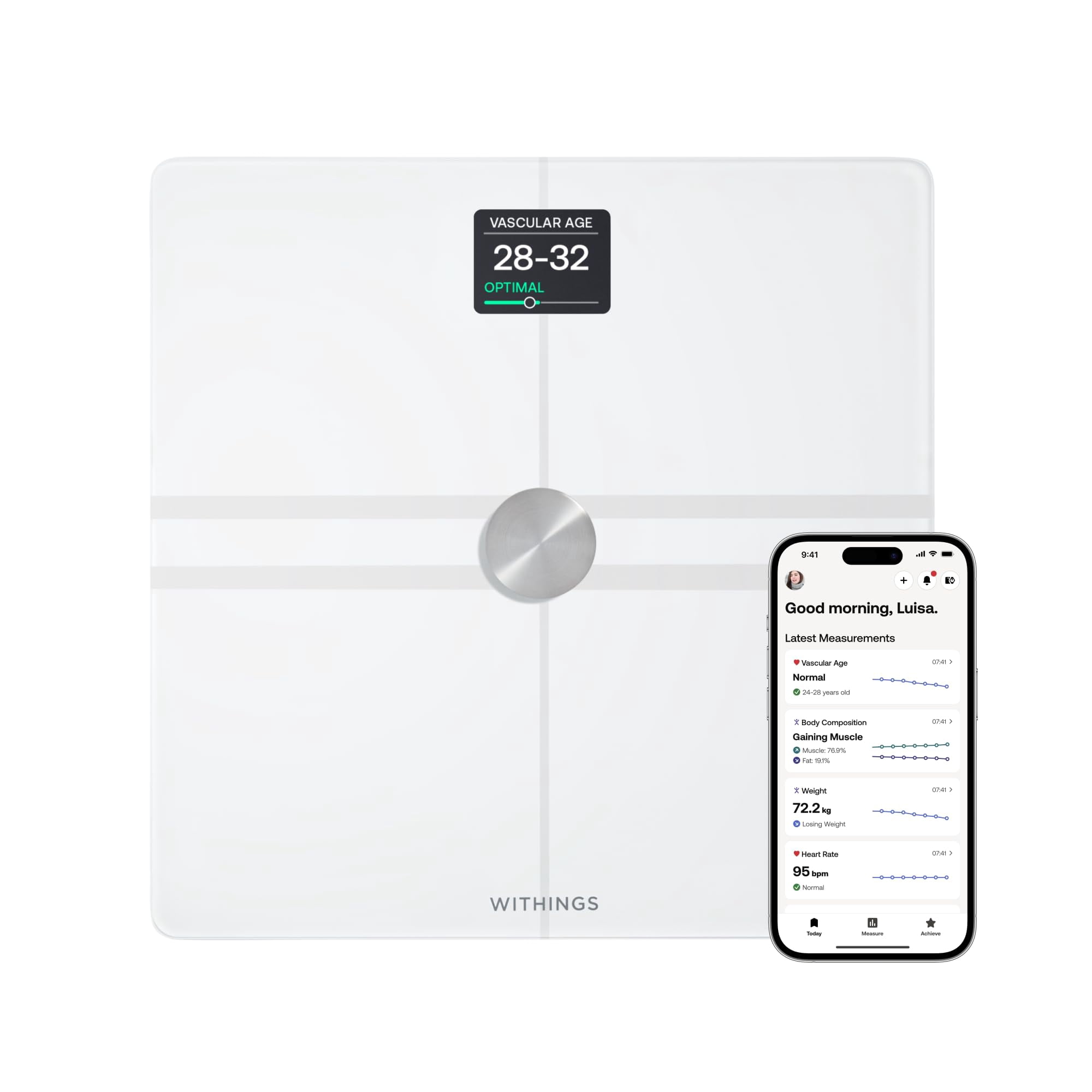 Báscula Withings Body Comp Para El Peso Corporal Y El Análisis Corporal