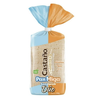 Pan De Molde Miga Dúo 440 G Castaño