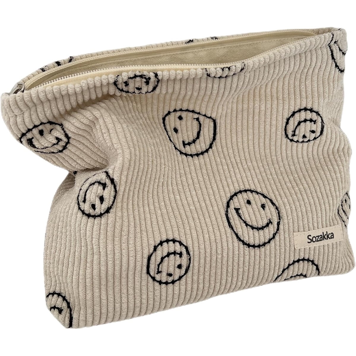 Neceser Sozakka Corderoy Smiley 25x18cm Cierre Mujer