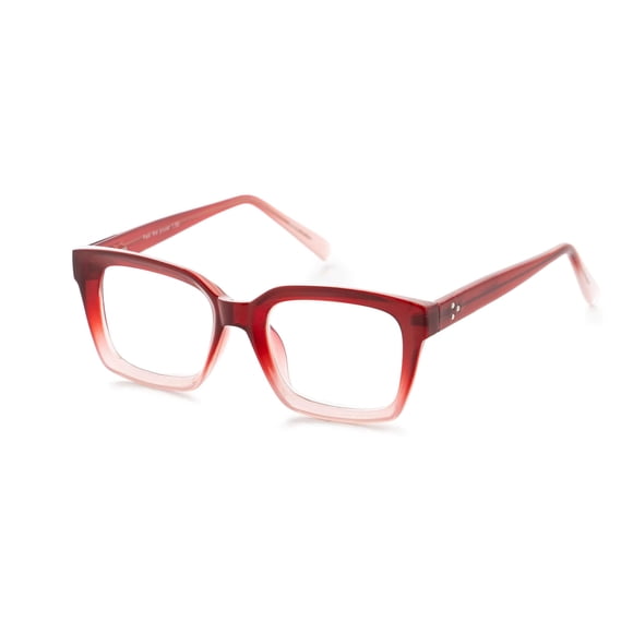 OPTIMUM OPTICAL Lentes Rectangulares para Lectura con Filtro de Luz Azul y Resistente a Rayaduras - Amor a Primera Vista, +3.00