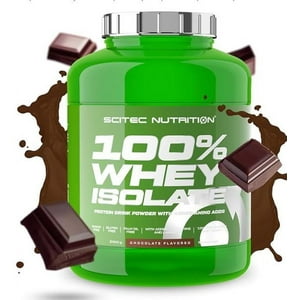 Scitec Nutrition - Proteína 100 Whey Isolate 2Kg - 80 Servicios - Chocolate