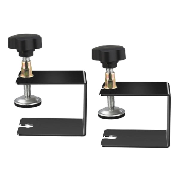 2 uds Clips de fijación de cajones abrazadera de montaje de cajón, plantilla de cajón de Hardware, abrazadera de gabinete de carpintería, abrazadera d Negro