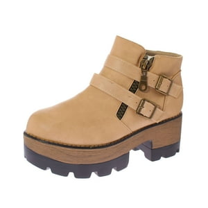 Botín Terraplen Beige Vía Franca
