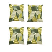 Genérico - Pack De 4 Fundas De Cojin Bordadas 45X45Cm Blanco 13