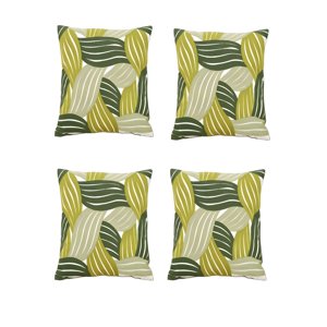 Genérico - Pack De 4 Fundas De Cojin Bordadas 45X45Cm Blanco 13