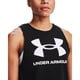 thumbnail image 3 of Camiseta sin mangas Under Armour Live Sportstyle para mujer Negro/Blanco Talle S, 3 of 3