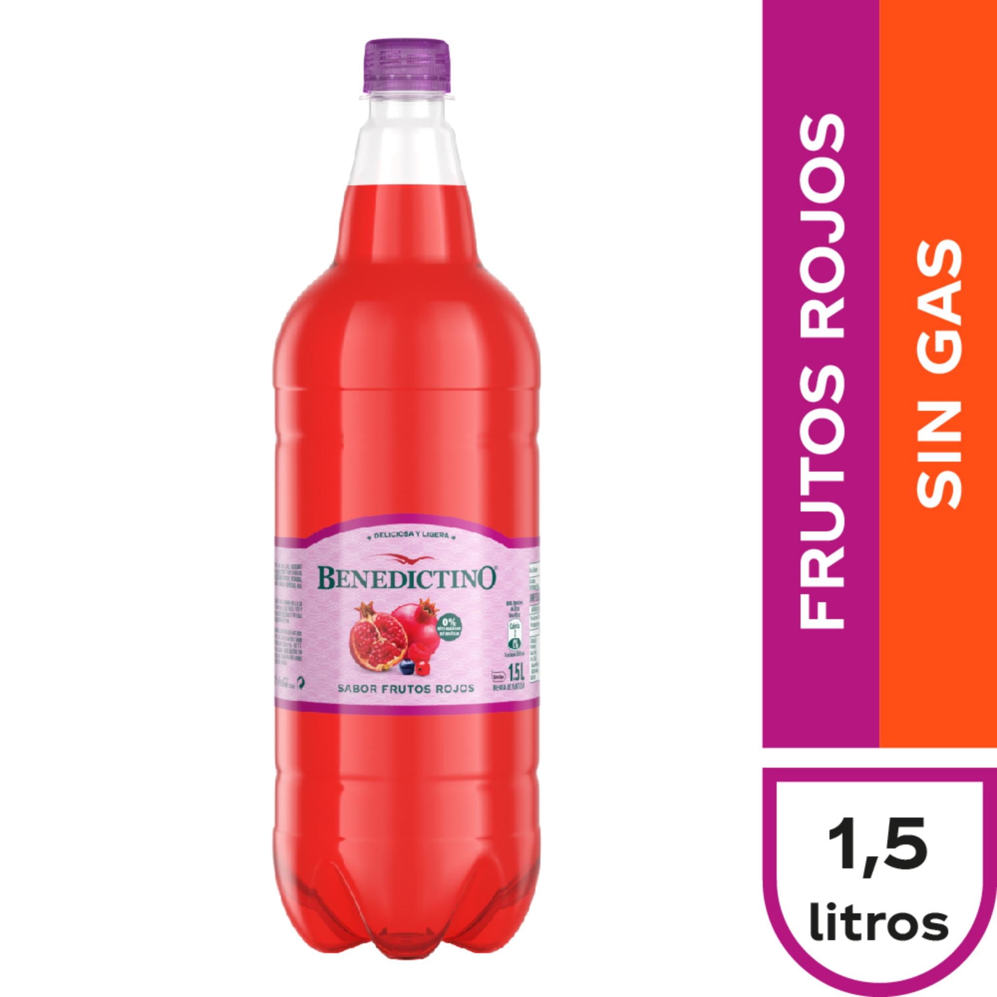 Agua Saborizada Frutos Rojos Botella 1.5 L Benedictino