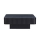 thumbnail image 1 of 35.43 Inch Modern Handcraft Drum Coffee Table Square Coffee Table for Living Room,Small Wooden Coffee Table with Sturdy MDF Pedesta,Black W2582P360250, 1 of 3