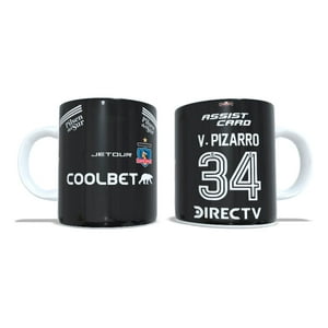 Arumistorechile - Tazon Taza + Porta Vaso Colocolo 2024 Negra - Vicente Pizarro