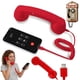 thumbnail image 1 of Auricular retro para teléfono Dojavop para iPhone y teléfono fijo, estilo rotativo, rojo, 1 of 9