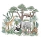 thumbnail image 5 of Calcomanías De Pared De Animales Del Bosque, Pegatinas De Pared De PVC Para Sala De Juegos, Dormitorio De Niños, 5 of 5