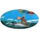 thumbnail image 1 of Jorge el Curioso: Mono Alfombra Redonda de Felpa Coral, Antideslizante, No Desprende Pelusas, Lavable y Duradera para Salón, Dormitorio y Habitación de Niños 60cm, 1 of 6