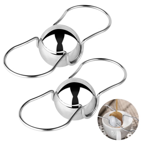 Xusx111 - 2 Paquetes Espresso Bola Congelada Para Café Espresso, Acero Inoxidable Espresso Refrigeración Bola Espresso Refrigerador Accesorios De La Máquina De Espresso