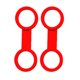thumbnail image 2 of 2 piezas universal de buceo buceo de silicona snorkel titular rojo, 2 of 3