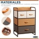 thumbnail image 3 of Cajonera Organizador Comoda 4 Cajones Metal Madera Tela, 3 of 9