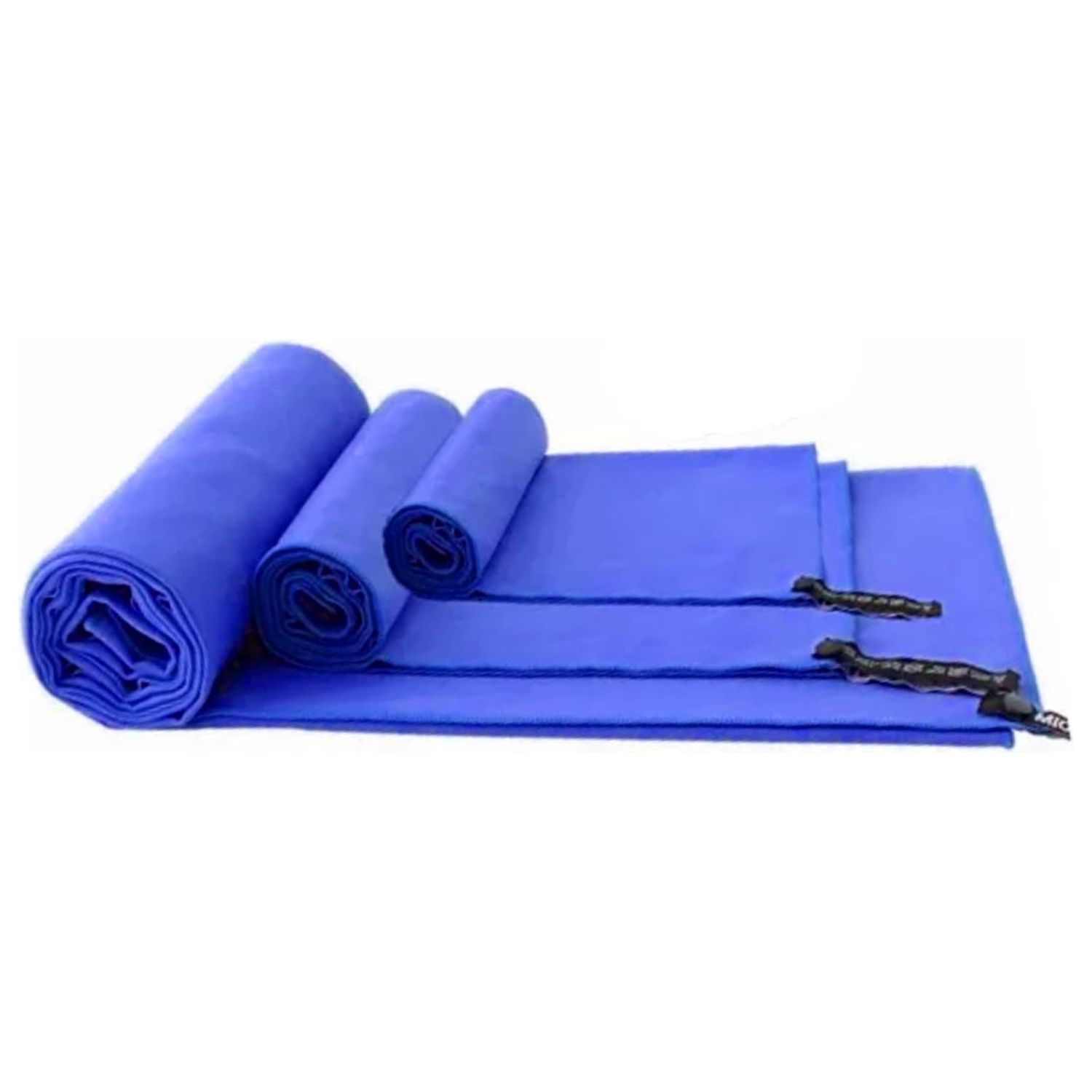 Importclick - Set 3 Toallas Baño Viaje Microfibra Secado Rápido Azul Marino