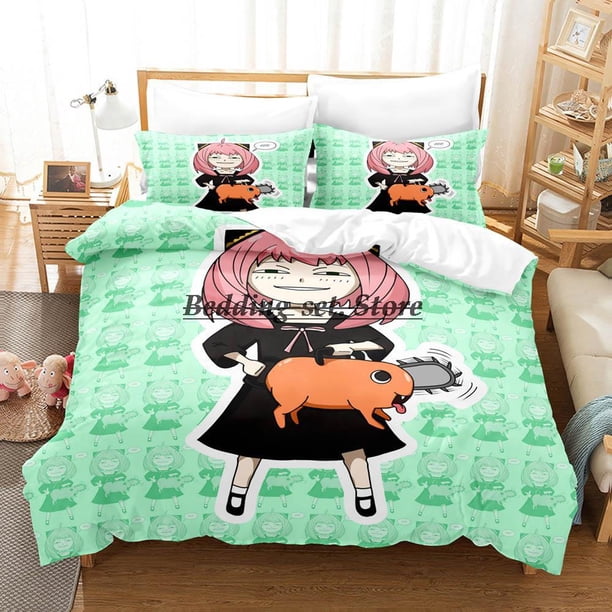 Chainsaw Man Pochita Bedding Set Bed Set Aldult Kid Bedroom Duvetcover Sets New SPY×FAMILY