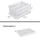 thumbnail image 3 of Caja de almacenamiento Aebeky 30 L plegable de plástico – paquete de 3 – color blanco, 3 of 8