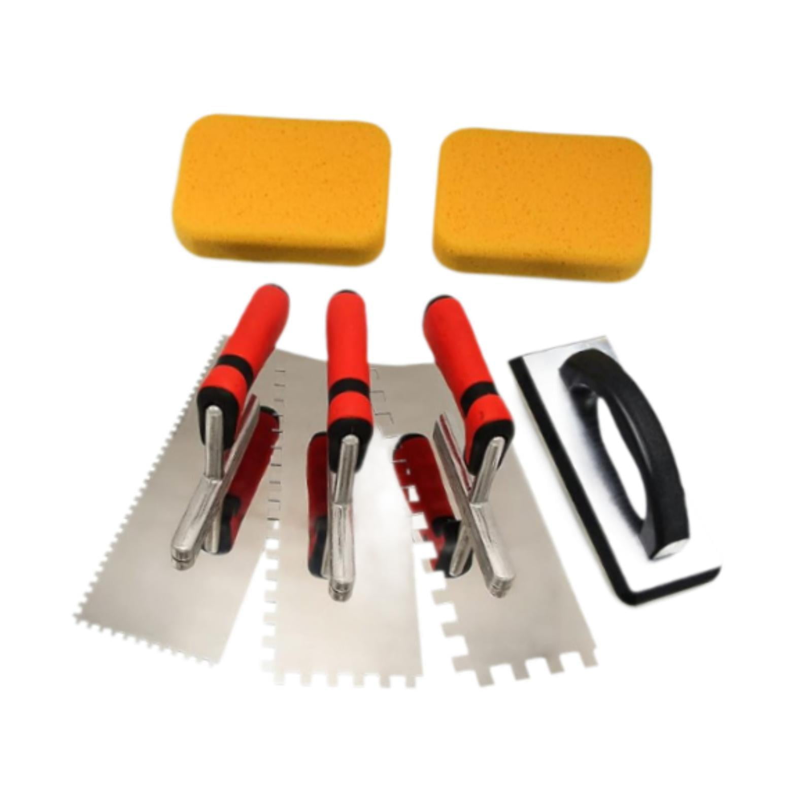 Magideal - Notch Trowel Set Herramientas Manuales Portátiles De Acero Inoxidable De Acero Inoxidable, Herramientas Prácticas De Baldosas Resistentes Livianas Con