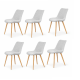 thumbnail image 1 of Pack De Silla Arpi Lino Wood - Gris - 6 Sillas, 1 of 2
