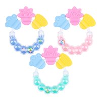 Genérico - Set 8 Mordedor Pulsera Sensorial Silicona Bebes Lau