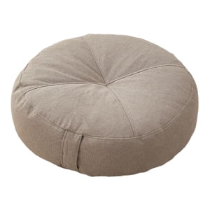 Bothyi - Almohada De Suelo Redonda Premium Pequeña Para Yoga, Sofá Cama, Adultos Y Niños, Color Gris Claro