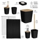 thumbnail image 2 of Juego de accesorios de baño Clara Clark, 20 piezas, negro con cortina de ducha, 2 of 8