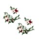 thumbnail image 4 of Flor Swag Hojas Verdes Colgando Para Fiesta 2 Rojo Rosa, 4 of 5