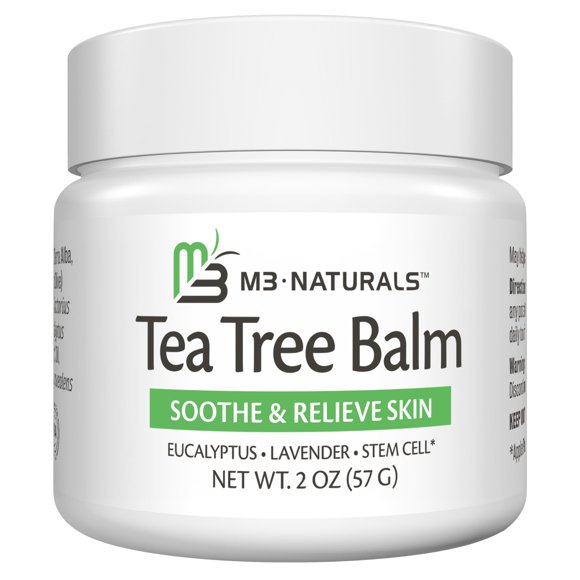 Bálsamo para pies M3 Naturals, aceite de árbol de té, hidratante calmante, 60 ml