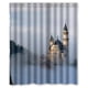 thumbnail image 1 of Cortina de ducha con diseño de castillo, con ganchos, 60 x 72 pulgadas, 1 of 3