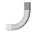 thumbnail image 1 of Acces. Abltek - Canal Flexible sleeve 530x75x61 mm, 1 of 3