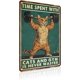 thumbnail image 1 of Letrero estaño metal gimnasio no dejas entrenar envejeces vintage arte pared hogar boxeo club 30x40cm, 1 of 6