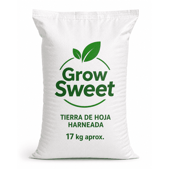 Tierra De Hoja Harneada Grow Sweet 17 Kg Para Jardín Y Maceteros