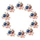 thumbnail image 3 of 10x Flor Rhinestone Cristal Perla Adorno Flatback Botón Multicolor, 3 of 5