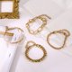 thumbnail image 3 of Xiao Hua Pulsera de Oro para Mujer, Pulsera de Cadena Exquisita de Múltiples Capas Chapada en Oro de 14K Ajustable, Linda Pulsera con Colgante, Juego de Pulseras de Cadena, 3 of 4