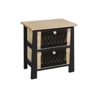 Oem - Velador Mesa De Noche Comoda Mueble Dormitorio Tejido 2