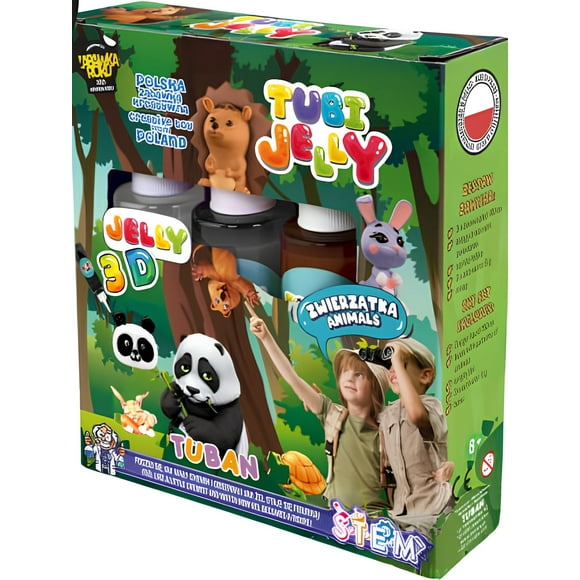Set Tubi Jelly 3 Colores - Animales