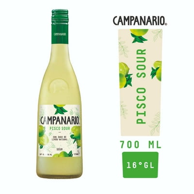 Cóctel Pisco Sour 16° Botella 700 Ml Campanario